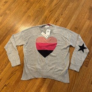 Sundry Lightweight heart sweater size 0 (XS)